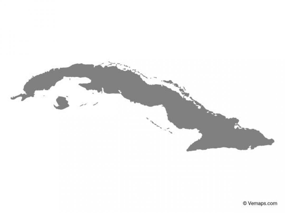Kuba mapa wektorowa