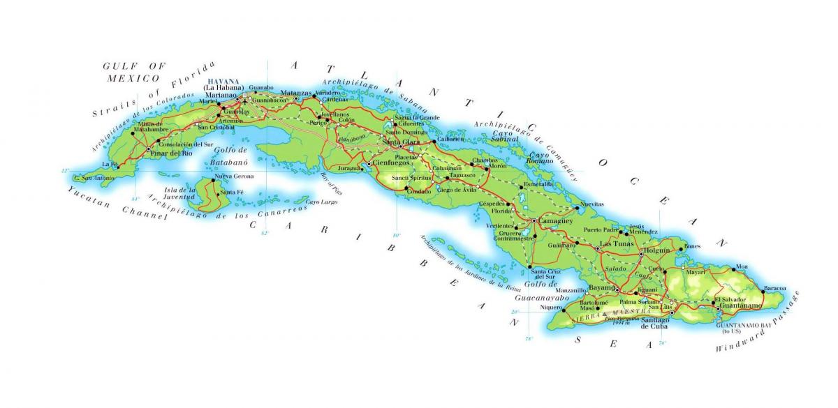 Kuba na mapie