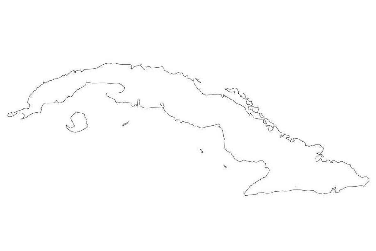 Pusta mapa Kuby